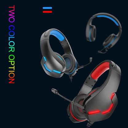 Casque Gaming J10 filaire stéréo – PC/PS4 – Micro + éclairage RGB