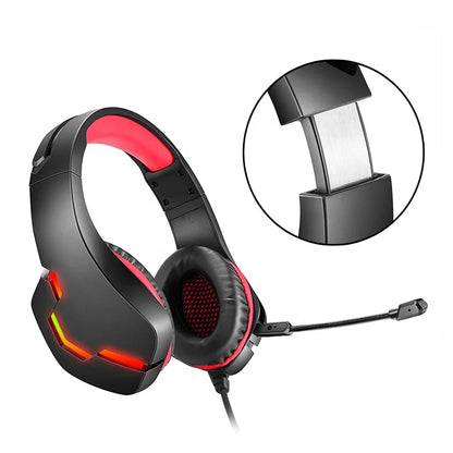 Casque Gaming J10 filaire stéréo – PC/PS4 – Micro + éclairage RGB