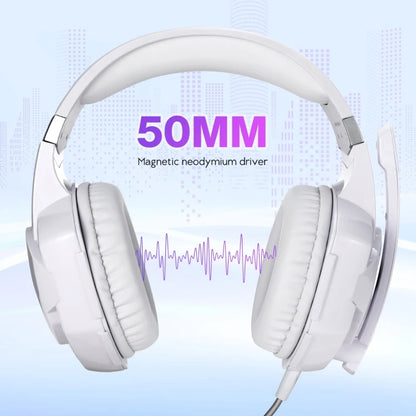 Casque Gaming PC Over-Ear avec Micro et LED – Basses Profondes, 2,2 m