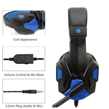 Casque Gaming LED filaire – Stéréo & Basses Profondes – PS4/Xbox/PC/Phone/Switch