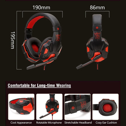 Casque Gaming LED filaire – Stéréo & Basses Profondes – PS4/Xbox/PC/Phone/Switch