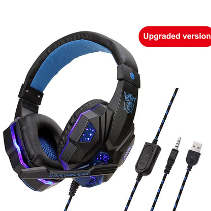 Casque Gaming LED filaire – Stéréo & Basses Profondes – PS4/Xbox/PC/Phone/Switch