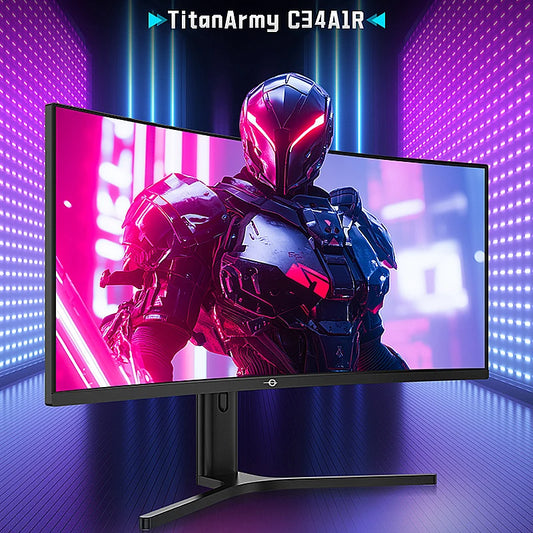 Moniteur Gaming incurvé TITAN ARMY C34A1R – 34” WQHD 3440×1440 – 165Hz – HDR400