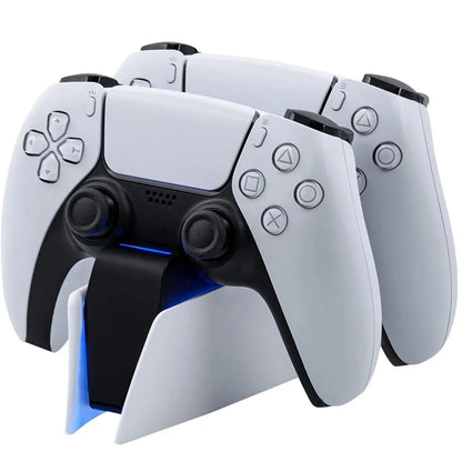 Game Wireless Charging Station for PS5 with Dual Fast Charger Dock and LED Charging Indicators